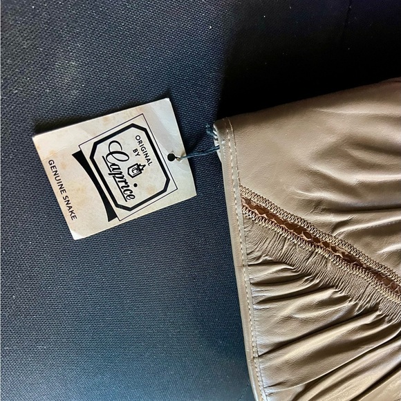 Caprice Snake Skin Clutch Hand Bag Purse NWT - Picture 4 of 5